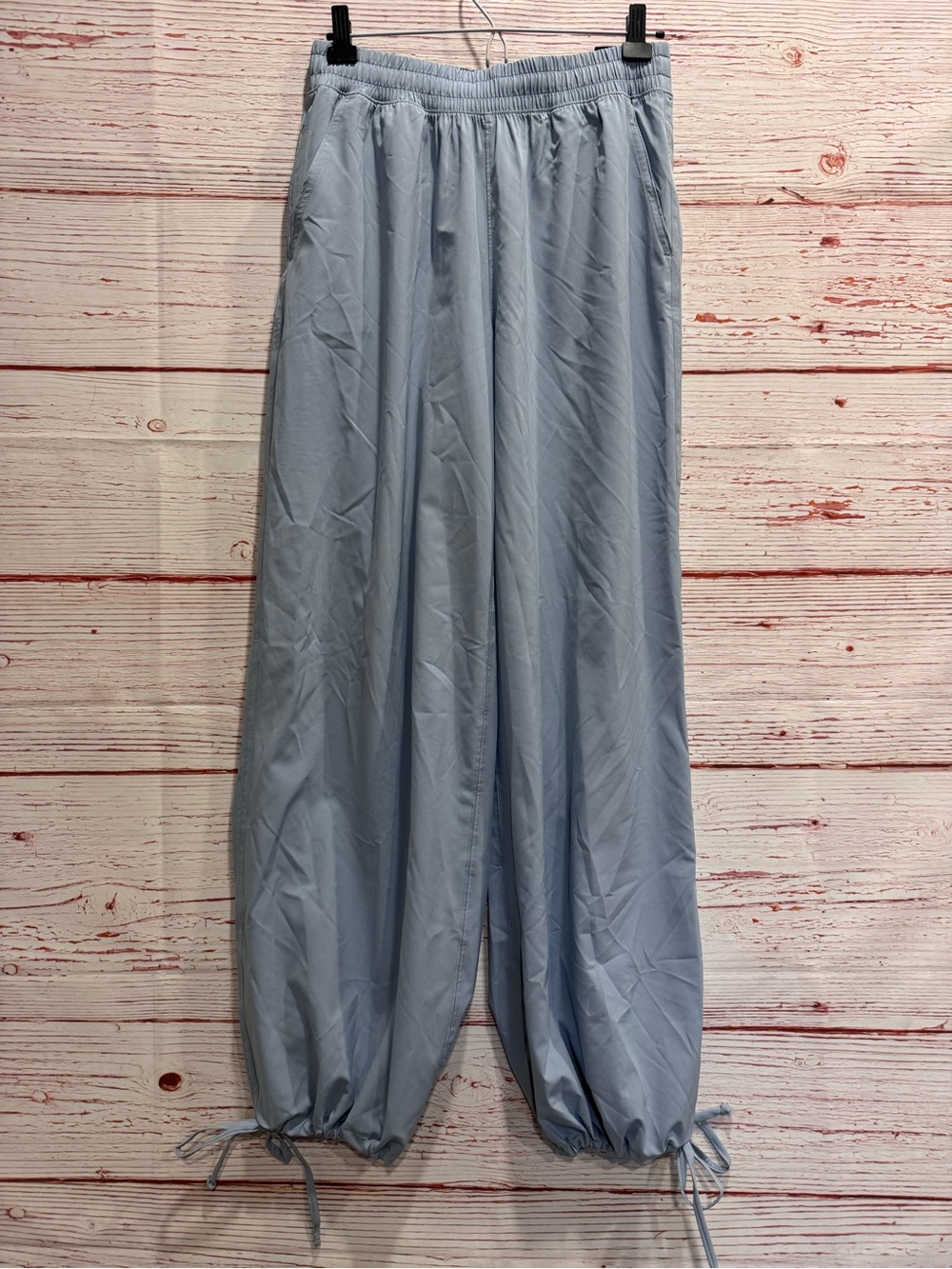 NWT Abercrombie Active YPB motionTEK Convertible Balloon Pant in Blue Grey Sz S - Picture 6 of 15